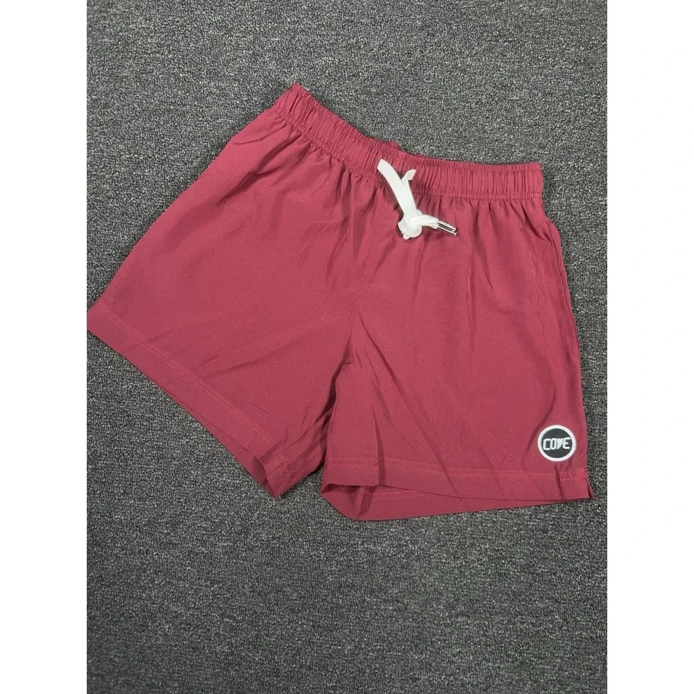 Cove USA Athletic Shorts Mens 28 (Fits 26) Linerless Performance 5'' Red